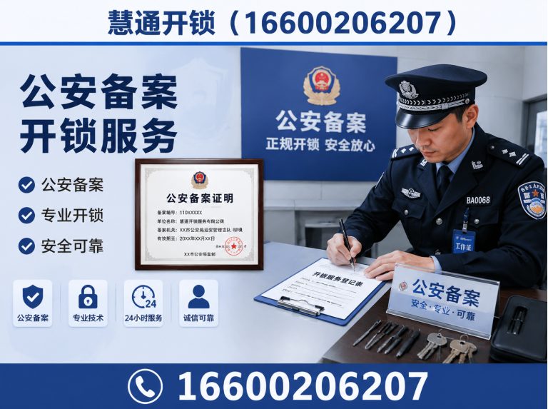南开区公安备案开锁展示图